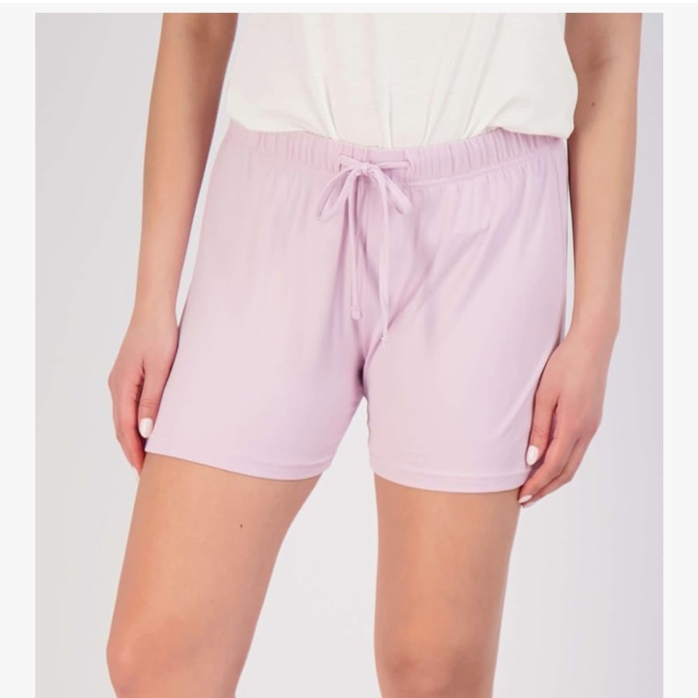 Womens Ultra-Soft Comfy Stretch Pajama Lounge Shorts Elegant Sleepwear (2pk)
